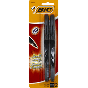 BiC Roller Pens, 0.7 mm, Black