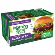 Morning Star Farms Veggie Burgers, Plant Based Protein, Chipotle Black Bean