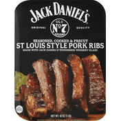 Jack Daniel's Pork Ribs, Seasoned, Cooked & Precut, St Louis Style