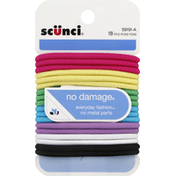 Scunci Ponytail Holders, Assorted Colors