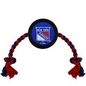Pets First NHL New York Rangers Puck Toy for Dogs & Cats