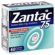 Zantac Acid Reducer, 75 mg, Tablets