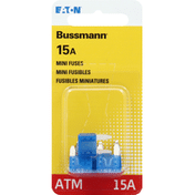 Bussmann Fuses, Mini, 15A