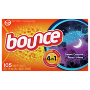 Bounce Sweet Dreams Fabric Softener Dryer Sheets