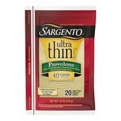 Sargento Provolone Natural Cheese with Natural Smoke Flavor Ultra Thin® Slices