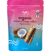 Ava Organics Coconut Crispy Rollers, Organic, Original Coconut