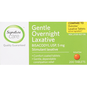 Signature Care Gentle Overnight Laxative, 5 mg, Tablets