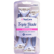 TopCare Razors, Disposable, Triple Blade