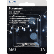 Bussmann Replacement Fuse, MAS, 3A