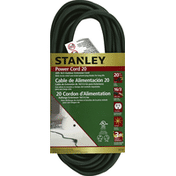 Stanley Power Cord, 20 Feet