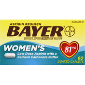 Bayer Aspirin Regimen, Women's, 81 mg, Coated Caplets