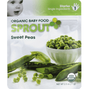 Sprout Baby Food, Organic, Sweet Peas, Starter 1