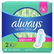 Always Maxi Extra Heavy Overnight Pads With Wings Unscented
