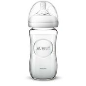 Philips Avent Avent Glass Natural Baby Bottle, 8oz, 1pk, SCF703/18