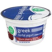 Food Club Black Cherry Fruit On The Bottom Greek Nonfat Yogurt
