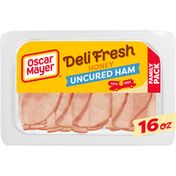 Oscar Mayer Deli Fresh Honey Uncured Ham Sliced Sandwich Lunch Meat Family Size