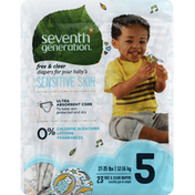 Seventh Generation Baby Free & Clear Stage 5 (27+ lb) Diapers