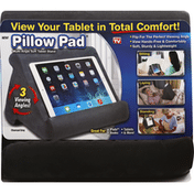 Pillow Pad Tablet Stand, Charcoal Gray, Soft, Multi-Angle