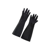 dark red fingerless gloves