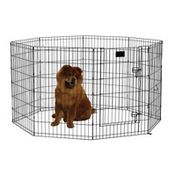 Midwest Metal Products Black 8-Panel 24" x 36" Exercise Pen