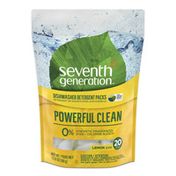 Seventh Generation Dishwasher Detergent Packs Lemon Scent