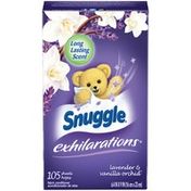Snuggle Exhilarations Lavender & Vanilla Orchid Fabric Conditioner Dryer Sheets