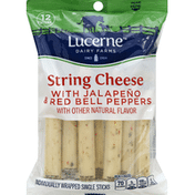 Lucerne String Cheese, with Jalapeno & Red Bell Peppers