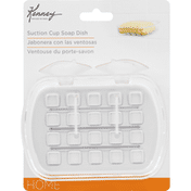 Kenney Soap Dish, Suction Cup, Clear
