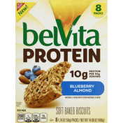 belVita Biscuits, Soft Baked, Blueberry Almond, 8 Packs