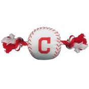Pets First MLB Cleveland Indians Baseball Rope Dog Toy