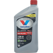 Valvoline Motor Oil, SAE 0W-20, Full Synthetic