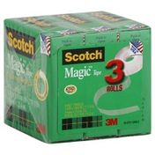 Scotch Tape, Dispenser Refills, 3/4 Inch