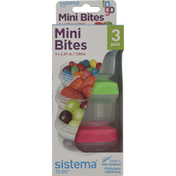 Sistema Containers, Mini Bites, 4.39 Ounce, 3 Pack