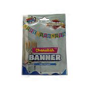 Izzy & Dizzy Colorful Chanukah Banner