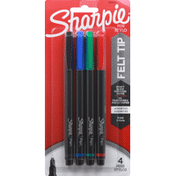 Sharpie Pens, Felt Tip, Assorted, Fine, 0.4 mm