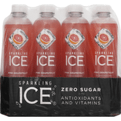 Sparkling Ice Sparkling Water, Zero Sugar, Pink Grapefruit