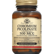 Solgar Chromium Picolinate, 500 mcg, Vegetable Capsules