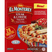 El Monterey Taquitos, Flour Tortillas, Steak & Cheese
