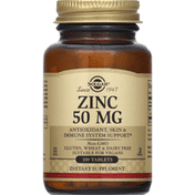 Solgar Zinc, 50 mg, Tablets