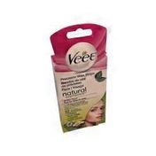 Veet Natural Inspirations Facial Cold Wax Strips For Sensitive Skin With Shea Butter