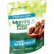 Morning Star Farms Meatless Meatballs, Plant Based Protein Vegan Meat, Original