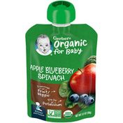 Gerber Organic for Baby Apple Blueberry Spinach Baby Food