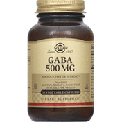 Solgar Gaba, 500 mg, Vegetable Capsules