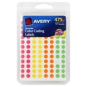 Avery Color Coding Labels, Removable