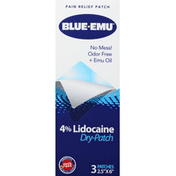 Blue-Emu Dry-Patch, 4% Lidocaine