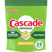 Cascade Original Actionpacs Dishwasher Detergent Pods, Lemon