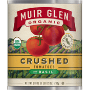 Muir Glen Tomatoes, Organic, with Basil, Crushed