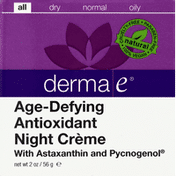 DERMA E Night Creme, Age-Defying Antioxidant, All