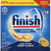 Finish Automatic Dishwasher Detergent, Orange Scent