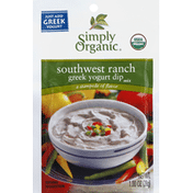 Simply Organic Dip Mix, Greek Yogurt, Southwest Ranch
